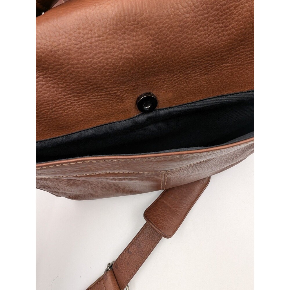 The British Belt Company Genuine Leather Messenger Bag Satchel Briefcase Brown - Picture 9 of 16